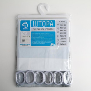 Штора для ванной комнаты Доляна «Белые цветы», 180×180 см, EVA Штора для ванной комнаты Доляна «Белые цветы», 180×180 см, EVA