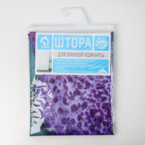 Штора для ванной комнаты Доляна «Камни и цветы», 180×180 см, полиэстер Штора для ванной комнаты Доляна «Камни и цветы», 180×180 см, полиэстер