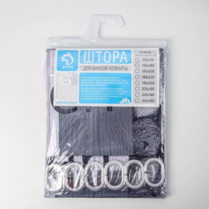 Штора для ванной комнаты Доляна «Камни и цветы», 180×180 см, полиэстер Штора для ванной комнаты Доляна «Камни и цветы», 180×180 см, полиэстер