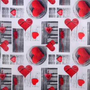 Штора для ванной комнаты Доляна «Сердца», 180×180 см, полиэстер Штора для ванной комнаты Доляна «Сердца», 180×180 см, полиэстер