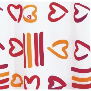 Штора для ванных комнат Lovely, цвет красный Штора для ванных комнат Lovely, цвет красный