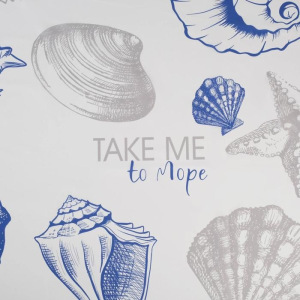 Шторка в ванную Take me to МОРЕ 180 х 180 см Шторка в ванную Take me to МОРЕ 180 х 180 см