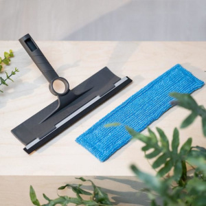 Швабра для мытья стекол и зеркал со сменной насадкой из микрофибры Швабра для мытья стекол и зеркал со сменной насадкой из микрофибры