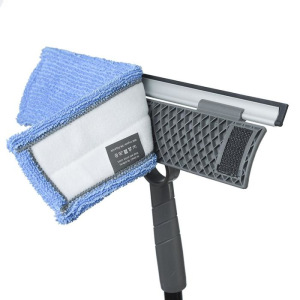 Швабра для мытья стекол и зеркал со сменной насадкой из микрофибры Швабра для мытья стекол и зеркал со сменной насадкой из микрофибры