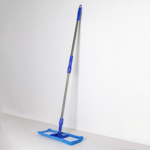 Швабра плоская Доляна «Ocean», телескопическая ручка 77-118 см, насадка микрофибра 44×15 см, цвет синий Швабра плоская Доляна «Ocean», телескопическая ручка 77-118 см, насадка микрофибра 44×15 см, цвет синий