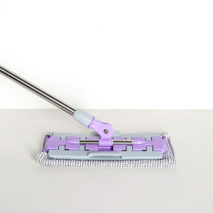 Швабра плоская Доляна, телескопическая стальная ручка 76-119 см, 2 насадки из микрофибры 35,5×14,5 см, цвет серо-фиолето Швабра плоская Доляна, телескопическая стальная ручка 76-119 см, 2 насадки из микрофибры 35,5×14,5 см, цвет серо-фиолето