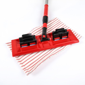 Швабра плоская Доляна, телескопическая стальная ручка 82-127 см, 2 насадки из микрофибры 37×12 см Швабра плоская Доляна, телескопическая стальная ручка 82-127 см, 2 насадки из микрофибры 37×12 см