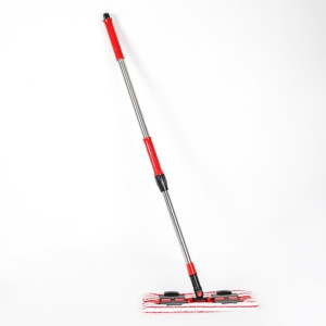 Швабра плоская Доляна, телескопическая стальная ручка 82-127 см, 2 насадки из микрофибры 37×12 см Швабра плоская Доляна, телескопическая стальная ручка 82-127 см, 2 насадки из микрофибры 37×12 см