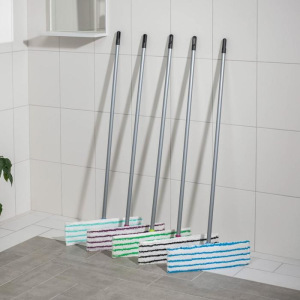 Швабра плоская, ручка 110 см , насадка микрофибра 40×10 см, цвет МИКС Швабра плоская, ручка 110 см , насадка микрофибра 40×10 см, цвет МИКС