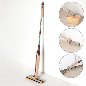 Швабра плоская с отжимом, ручка 134 см, двусторонняя насадка микрофибра 38×12 см Швабра плоская с отжимом, ручка 134 см, двусторонняя насадка микрофибра 38×12 см