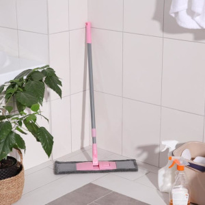 Швабра плоская с телескопической ручкой Raccoon, 40×14×90(120) см, микрофибра Швабра плоская с телескопической ручкой Raccoon, 40×14×90(120) см, микрофибра