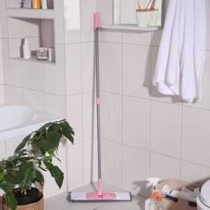 Швабра плоская с телескопической ручкой Raccoon «Букля», 40×14×90(120) см, микрофибра Швабра плоская с телескопической ручкой Raccoon «Букля», 40×14×90(120) см, микрофибра