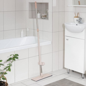 Швабра плоская с вертикальным отжимом Доляна, стальная ручка 125 см, 2 насадки из микрофибры 35×14 см Швабра плоская с вертикальным отжимом Доляна, стальная ручка 125 см, 2 насадки из микрофибры 35×14 см