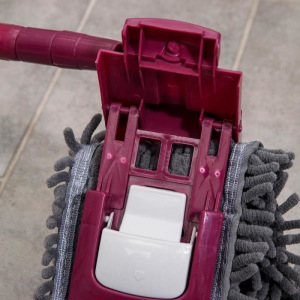 Швабра плоская со стальной телескопической ручкой Raccoon, 41×12×77(130) см, микрофибра букли Швабра плоская со стальной телескопической ручкой Raccoon, 41×12×77(130) см, микрофибра букли