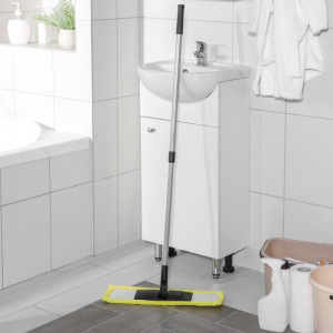 Швабра плоская, телескопическая ручка, микрофибра 40×14×90(120) см, цвет МИКС Швабра плоская, телескопическая ручка, микрофибра 40×14×90(120) см, цвет МИКС