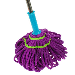 Швабра с отжимом Доляна, стальная ручка 119 см, насадка из микрофибры 80 гр, цвет МИКС Швабра с отжимом Доляна, стальная ручка 119 см, насадка из микрофибры 80 гр, цвет МИКС