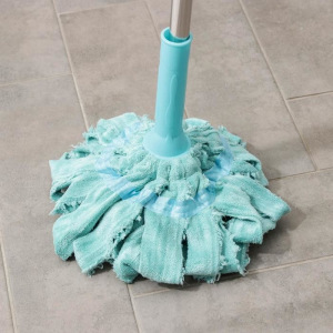 Швабра с отжимом Доляна, стальная ручка 130 см, насадка микрофибра, цвет голубой Швабра с отжимом Доляна, стальная ручка 130 см, насадка микрофибра, цвет голубой