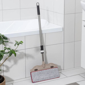 Швабра-веник Доляна, стальная ручка 87-124 см, насадка из микрофибры 33 см, цвет МИКС Швабра-веник Доляна, стальная ручка 87-124 см, насадка из микрофибры 33 см, цвет МИКС