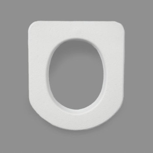 Сиденье для уличного туалета, 44 × 38 × 6 см, пенопласт, белое Сиденье для уличного туалета, 44 × 38 × 6 см, пенопласт, белое