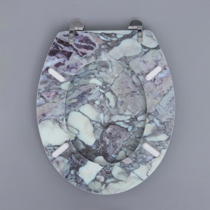 Сиденье для унитаза с крышкой «Гранит», 45×35 см Сиденье для унитаза с крышкой «Гранит», 45×35 см