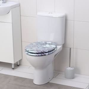 Сиденье для унитаза с крышкой «Гранит», 45×35 см Сиденье для унитаза с крышкой «Гранит», 45×35 см