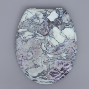 Сиденье для унитаза с крышкой «Гранит», 45×35 см Сиденье для унитаза с крышкой «Гранит», 45×35 см