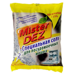 Соль для посудомоечных машин Mister Dez, 2 кг Соль для посудомоечных машин Mister Dez, 2 кг