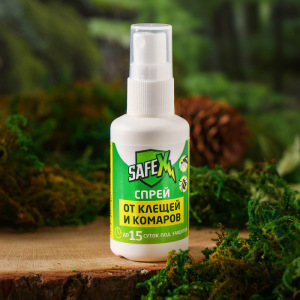 Спрей от клещей и комаров SAFEX, 50 мл. Спрей от клещей и комаров SAFEX, 50 мл.