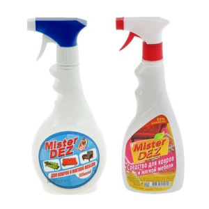 Средство для ковров и мягкой мебели Mister DEZ 500 мл Средство для ковров и мягкой мебели Mister DEZ 500 мл