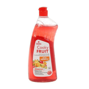 Средство для мытья посуды Cooky Fruits, фрукты, концентрат, 1л Средство для мытья посуды Cooky Fruits, фрукты, концентрат, 1л