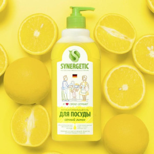 Средство для мытья посуды и кухонного инвентаря Synergetic, 1 л Средство для мытья посуды и кухонного инвентаря Synergetic, 1 л