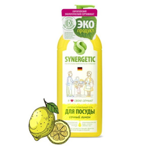 Средство для мытья посуды и кухонного инвентаря Synergetic, 1 л Средство для мытья посуды и кухонного инвентаря Synergetic, 1 л