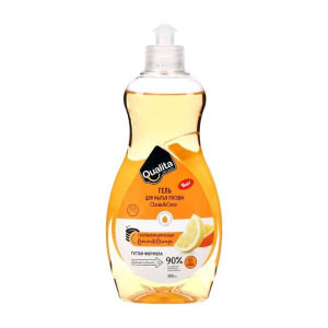 Средство для мытья посуды, QUALITA LEMON & ORANGE, флакон, 500 мл Средство для мытья посуды, QUALITA LEMON & ORANGE, флакон, 500 мл