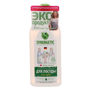Средство для мытья посуды Synergetic, алоэ, 0,5 л Средство для мытья посуды Synergetic, алоэ, 0,5 л