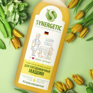 Средство для посудомоечных машин концентрированное биоразлагаемое Synergetic, 1 л Средство для посудомоечных машин концентрированное биоразлагаемое Synergetic, 1 л