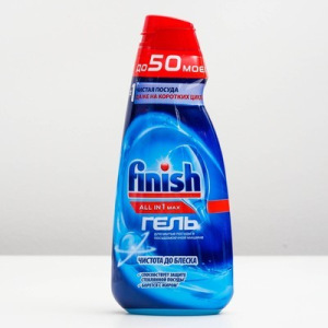 Средство Finish Shine & Protect All in 1 для мытья посуды в посудомоечных машинах, гель, 1 л Средство Finish Shine & Protect All in 1 для мытья посуды в посудомоечных машинах, гель, 1 л