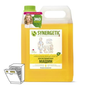 Средство универсальное для посудомоечных машин Synergetic, 5 л Средство универсальное для посудомоечных машин Synergetic, 5 л