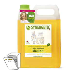 Средство универсальное для посудомоечных машин Synergetic, 5 л Средство универсальное для посудомоечных машин Synergetic, 5 л