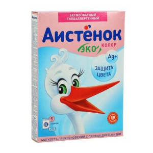 Стиральный порошок Аистёнок Колор, для цветного белья, 400 г Стиральный порошок Аистёнок Колор, для цветного белья, 400 г