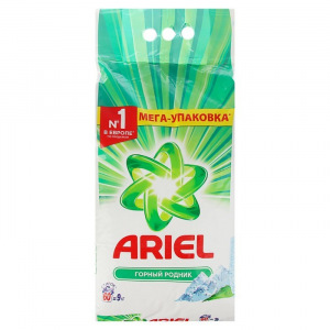 Стиральный порошок Ariel автомат "Горный родник", 9 кг Стиральный порошок Ariel автомат "Горный родник", 9 кг