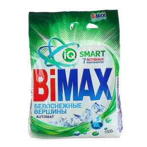 Стиральный порошок BiMax автомат "Белоснежные вершины" м/у, 1,5 кг Стиральный порошок BiMax автомат "Белоснежные вершины" м/у, 1,5 кг