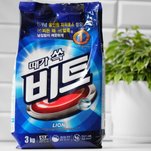 Стиральный порошок CJ Lion Beat для ручной и автоматической стирки, 3 кг Стиральный порошок CJ Lion Beat для ручной и автоматической стирки, 3 кг