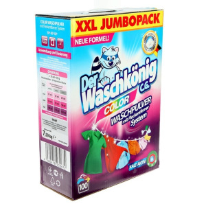 Стиральный порошок для цветных тканей Der Waschkonig, 7,5кг Стиральный порошок для цветных тканей Der Waschkonig, 7,5кг