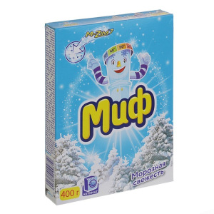 Стиральный порошок Миф, автомат, морозная свежесть, 400 г Стиральный порошок Миф, автомат, морозная свежесть, 400 г