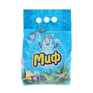 Стиральный порошок Миф «Свежесть алоэ», автомат, 2 кг Стиральный порошок Миф «Свежесть алоэ», автомат, 2 кг