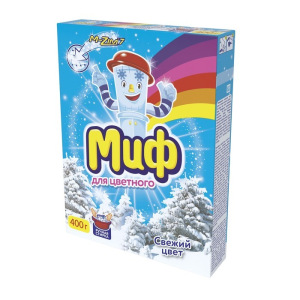Стиральный порошок Миф «Свежий цвет», для ручной стирки, 400 г Стиральный порошок Миф «Свежий цвет», для ручной стирки, 400 г