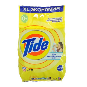 Стиральный порошок Tide автомат, для чувствительной и детской кожи, 4,5 кг Стиральный порошок Tide автомат, для чувствительной и детской кожи, 4,5 кг