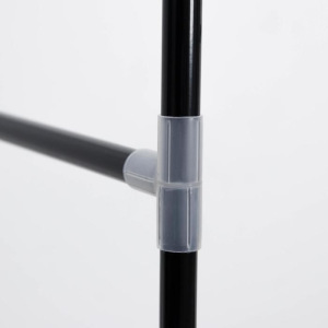 Стойка для вещей Доляна, 2 перекладины, 2 ящика, 120×43×169 см, цвет чёрный Стойка для вещей Доляна, 2 перекладины, 2 ящика, 120×43×169 см, цвет чёрный