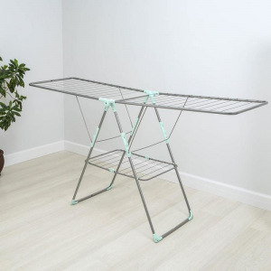 Сушилка для белья двухуровневая, 18 м, цвет серебро Сушилка для белья двухуровневая, 18 м, цвет серебро