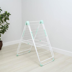 Сушилка для белья двухуровневая, рабочая длина 18 м, цвет белый Сушилка для белья двухуровневая, рабочая длина 18 м, цвет белый